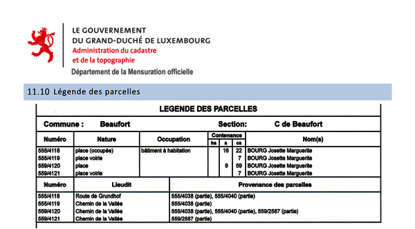 Eine der wichtigsten Neuerungen in rmDATA GeoMapper für Luxemburg ist die Aktualisierung des Objektkatalogs auf Basis der neuen Direktiven des Katasteramtes.