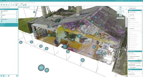 Schnitt durch das Objekt in rmDATA 3DWorx