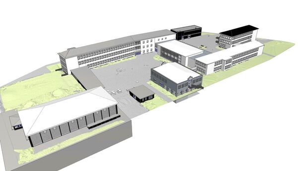 Für dieses Schulgebäude aus den Siebzigerjahren schuf das BIM-Kompetenzzentrum von KEMPEN KRAUSE Ingenieure die Planungsgrundlagen mitttels rmDATA 3DWorx.